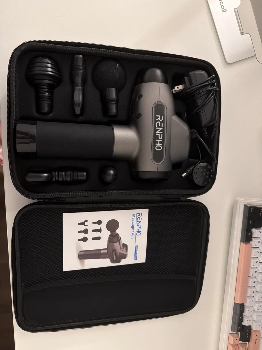RENPHO Massage Gun with Case and Attachments