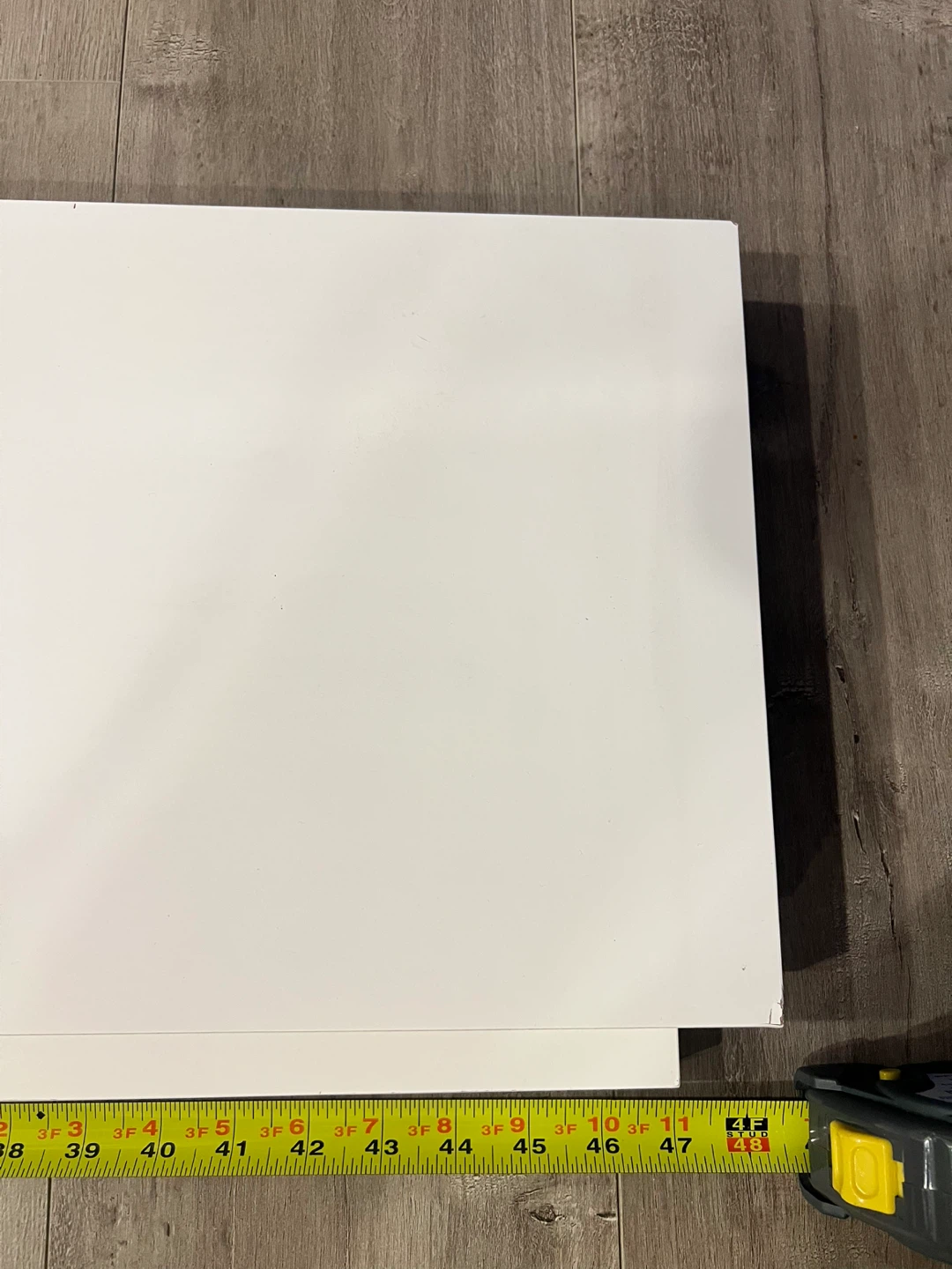 White IKEA Wall Shelf with Metal Brackets - photo 3