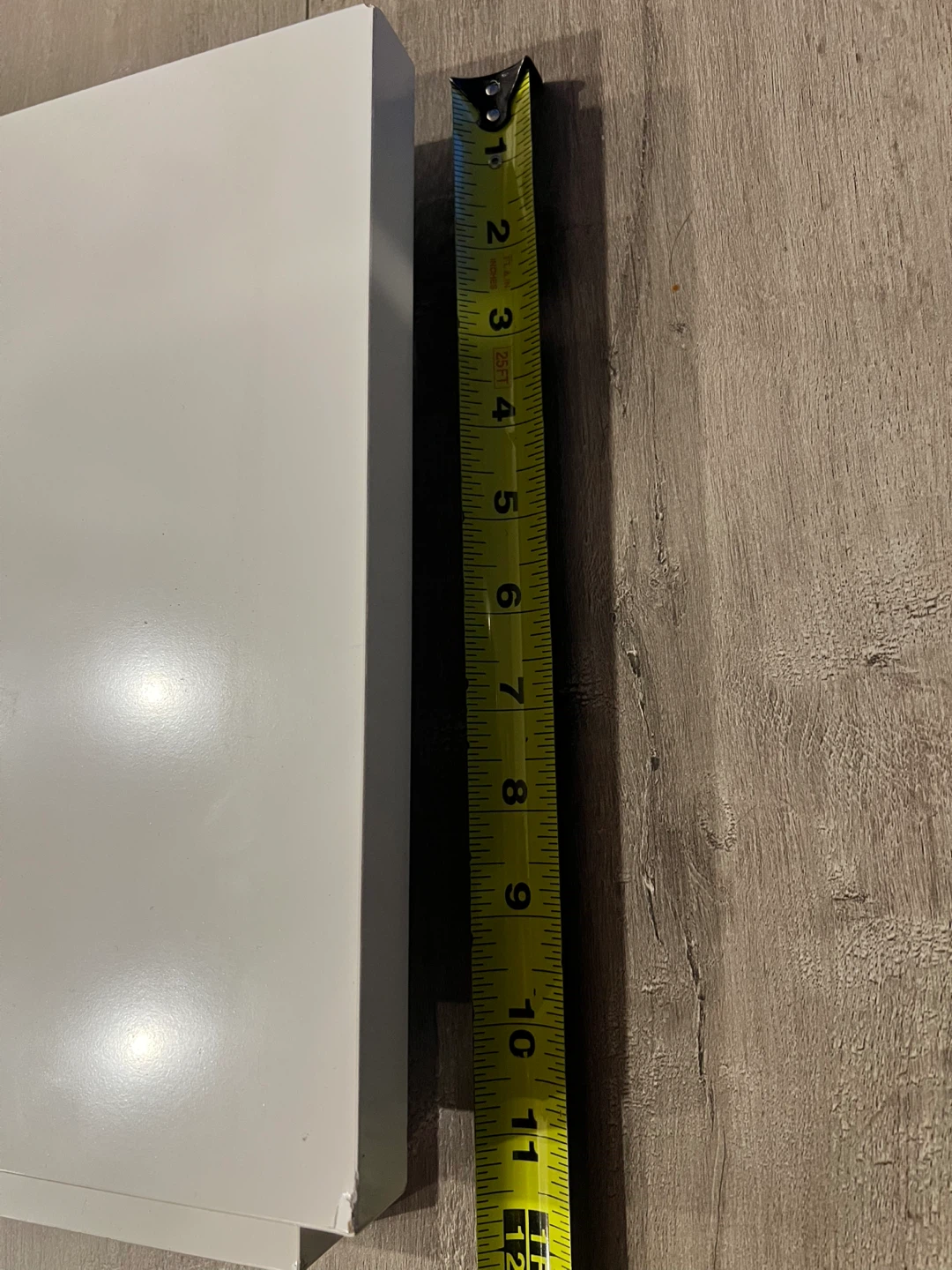 White IKEA Wall Shelf with Metal Brackets - photo 4