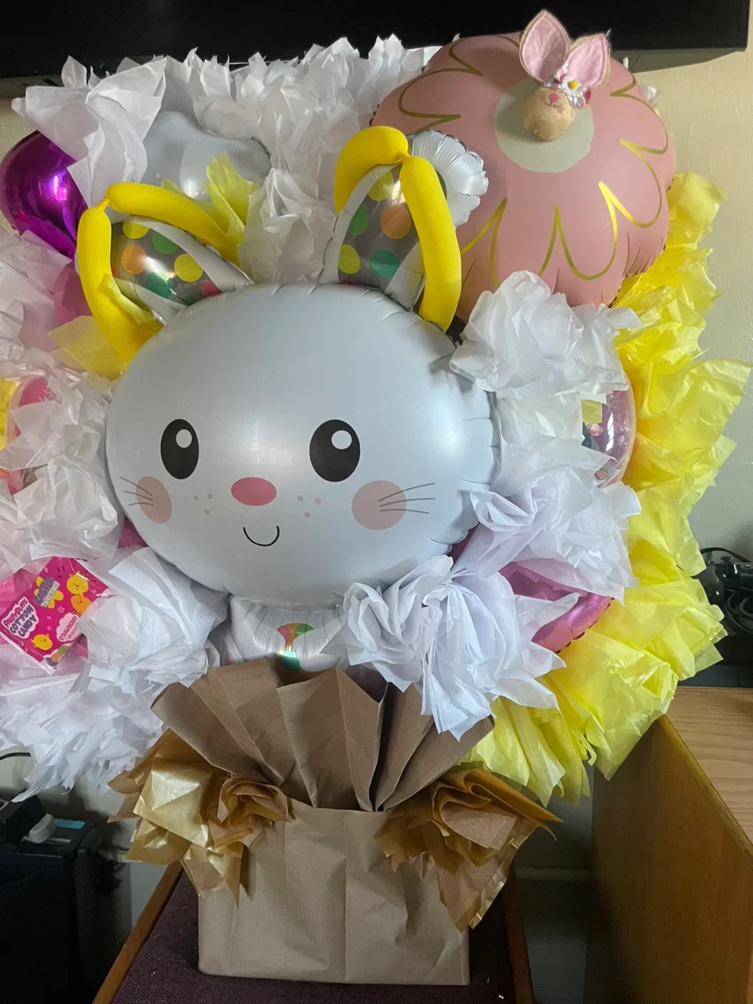 Easter Bunny Balloon Arrangement