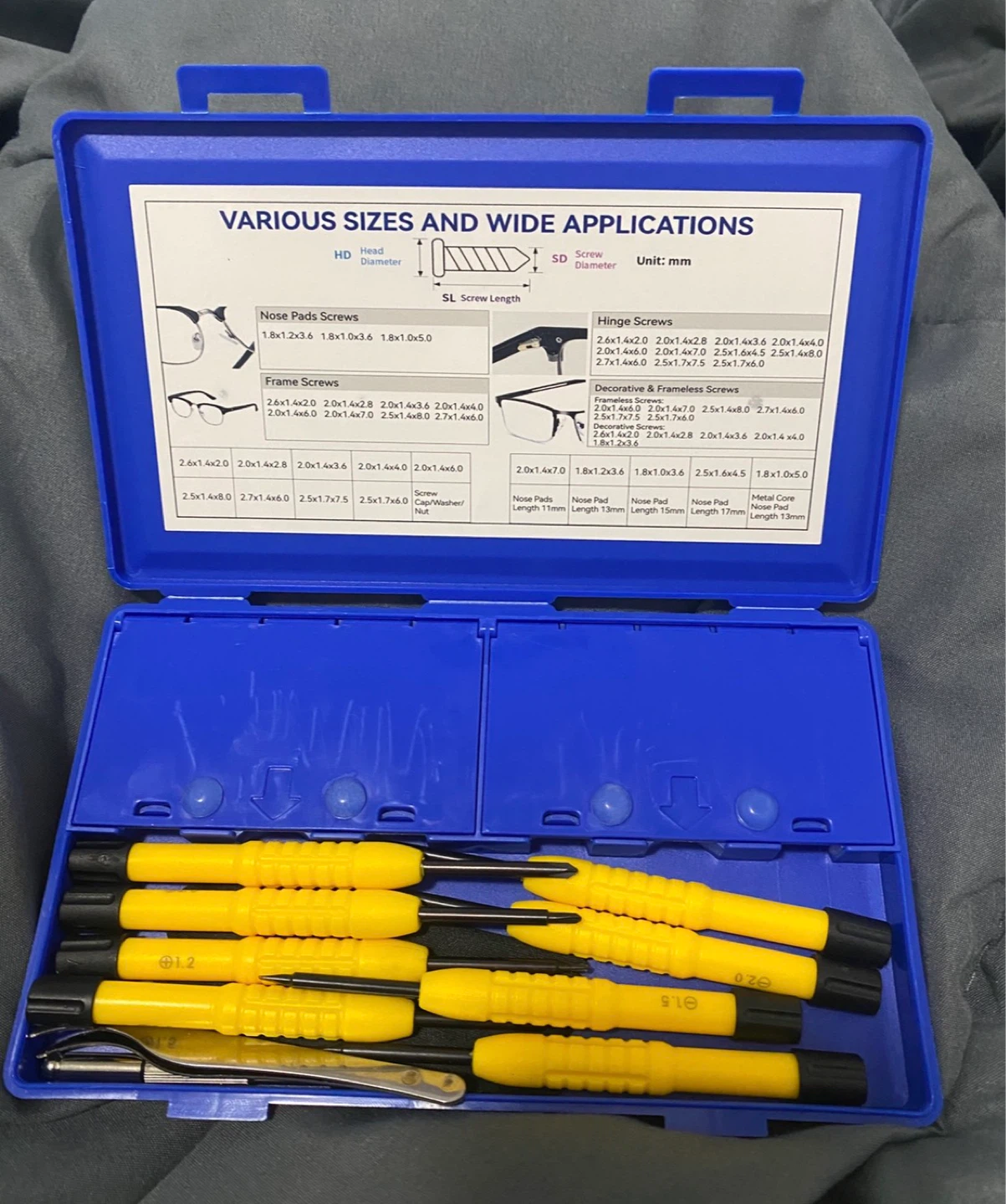 HQVOIC all-in-one magnetic eyeglass repair kit - photo 2
