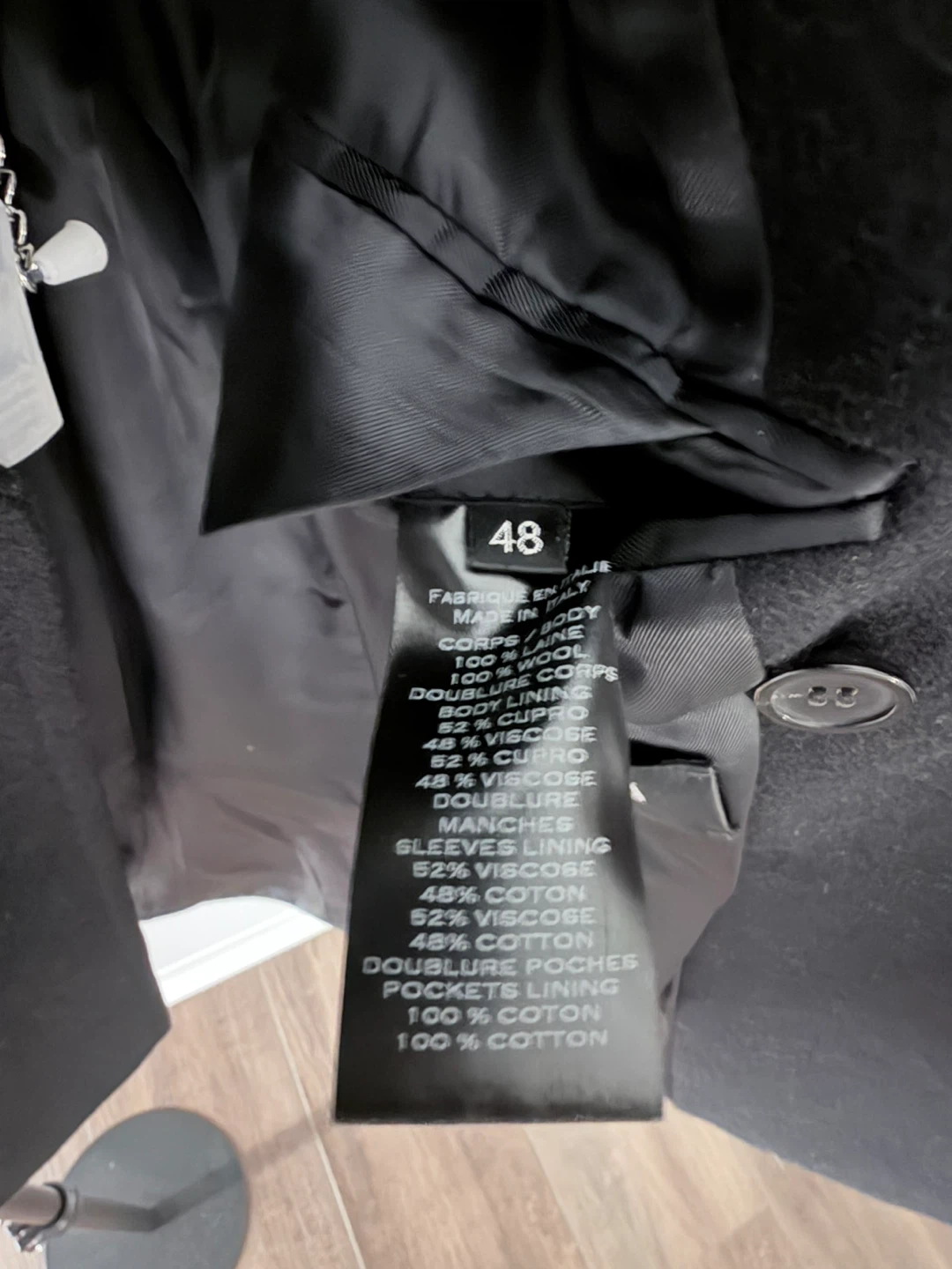 (New)Balmain Paris Double-Breasted Wool Peacoat - photo 4