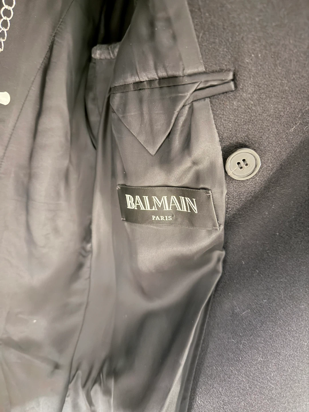 (New)Balmain Paris Double-Breasted Wool Peacoat - photo 5