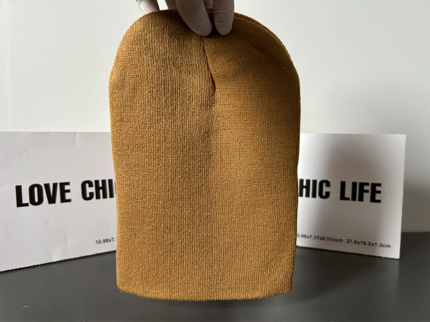 2 Camel Knit Beanie Hat - photo 2