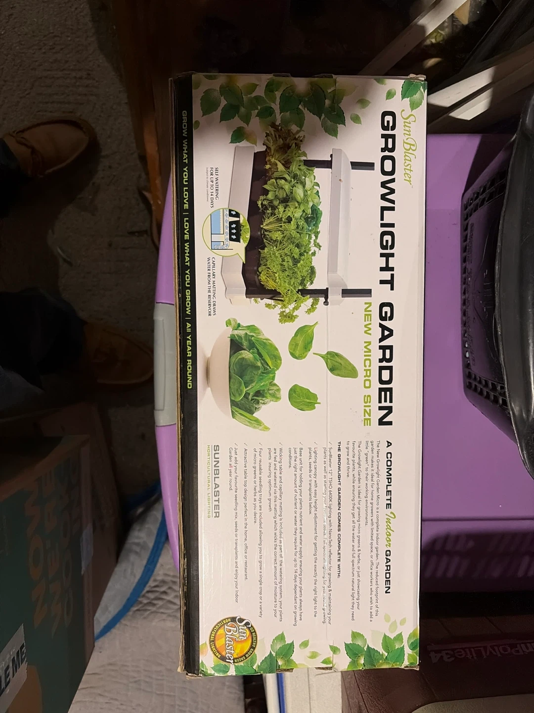 Sun Blaster Growlight Garden New Micro Size Indoor Garden