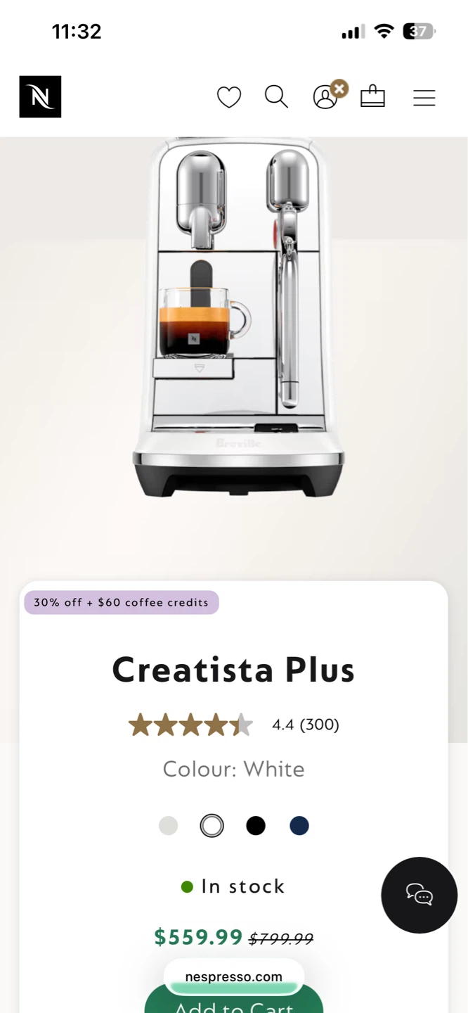 Nespresso Creatista Plus (by Breville) – Sea Salt White - photo 3