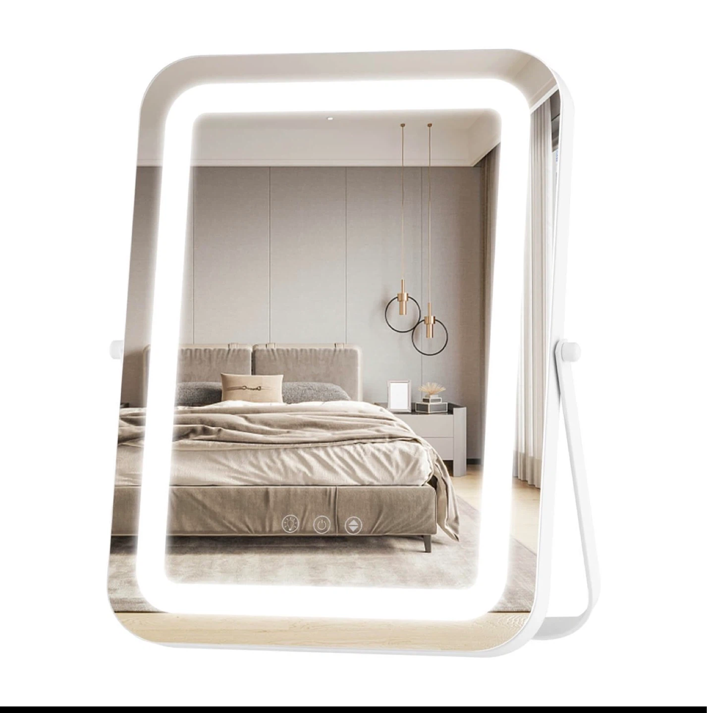 White LED Makeup Mirror with Light - photo 3