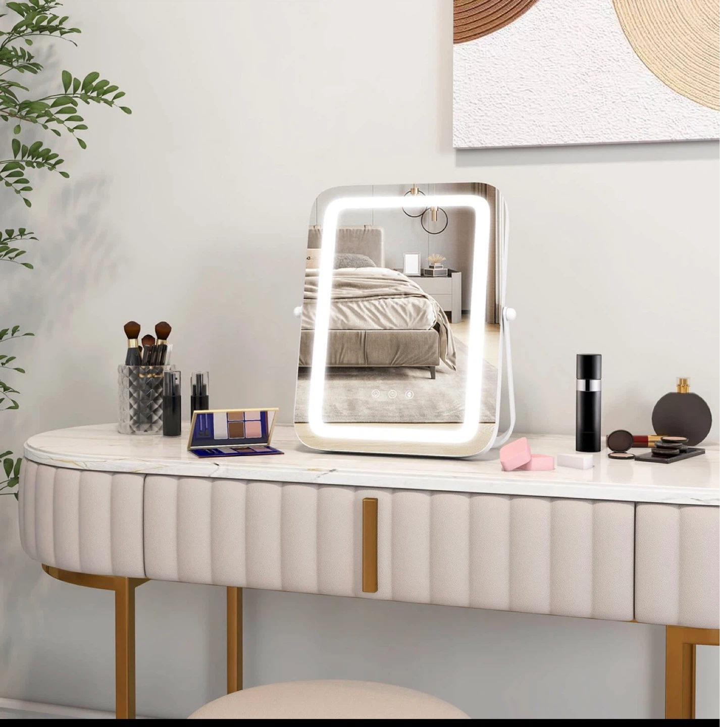 White LED Makeup Mirror with Light