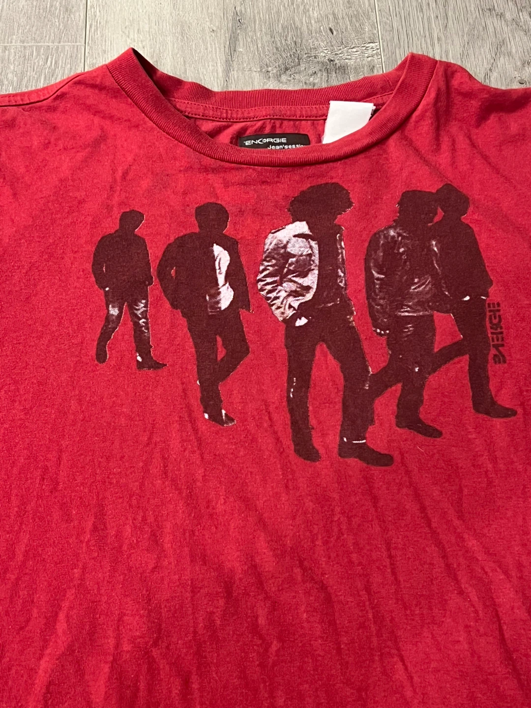 Energie Jean's Session Red Graphic T-Shirt Size Large