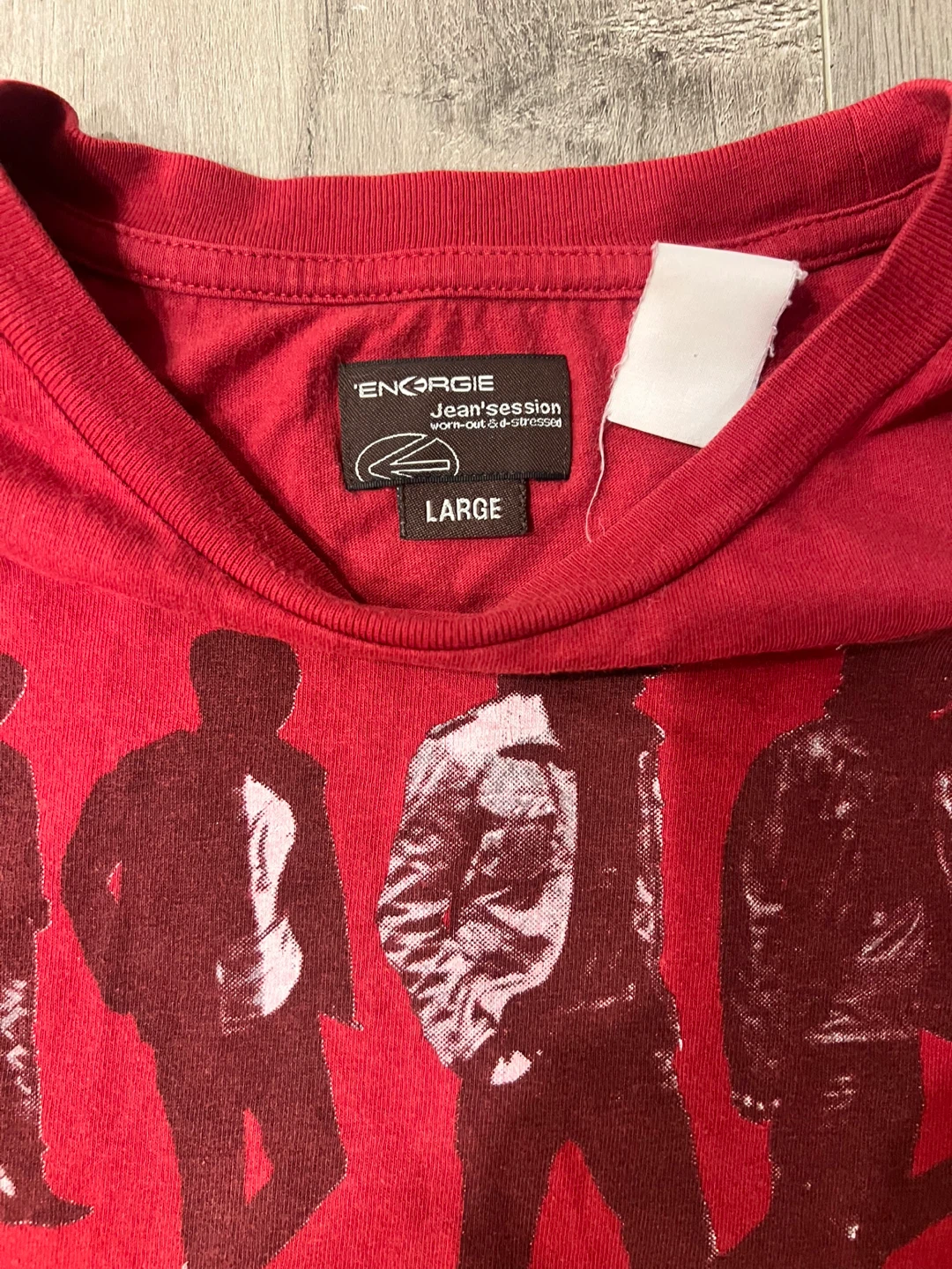 Energie Jean's Session Red Graphic T-Shirt Size Large - photo 3