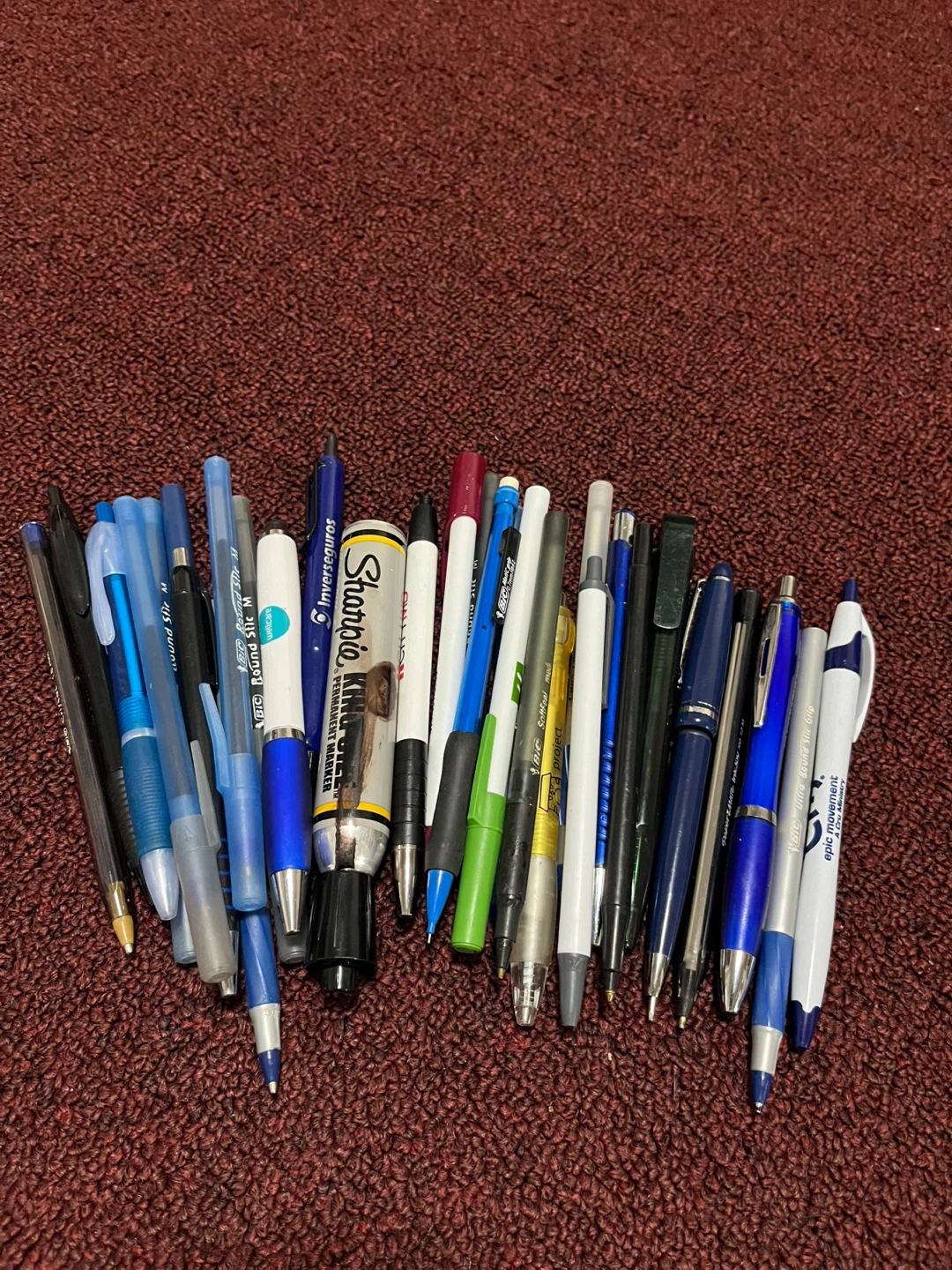Assorted Pens and Permanent Marker