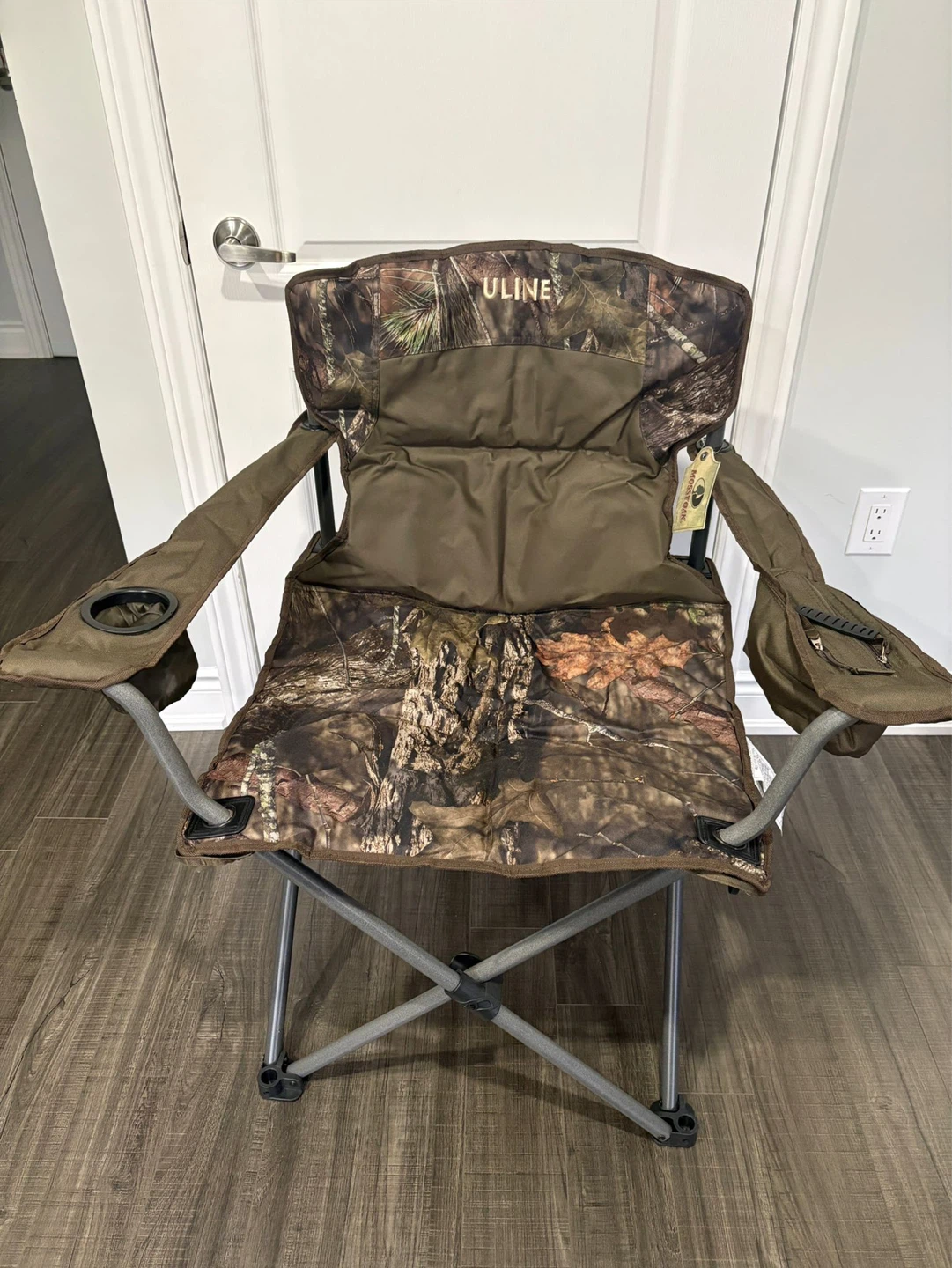 ULINE Camo Folding Camp Chair with Cup Holder