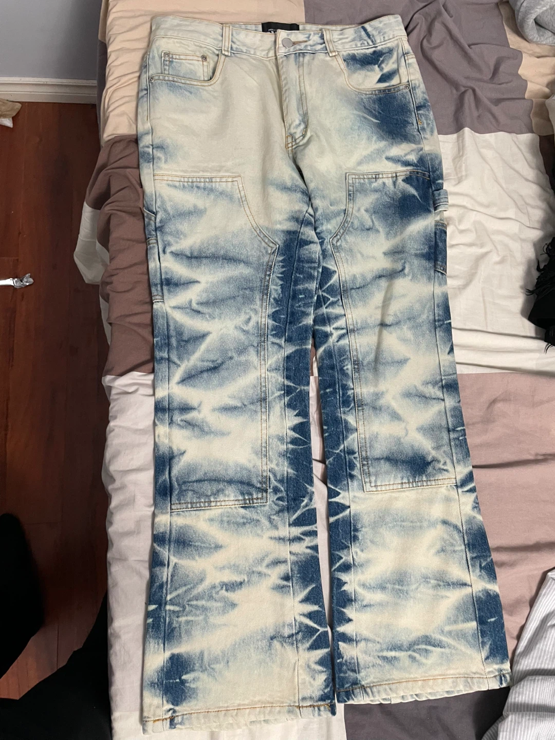 GWYN Unisex Acid Wash Denim Jeans