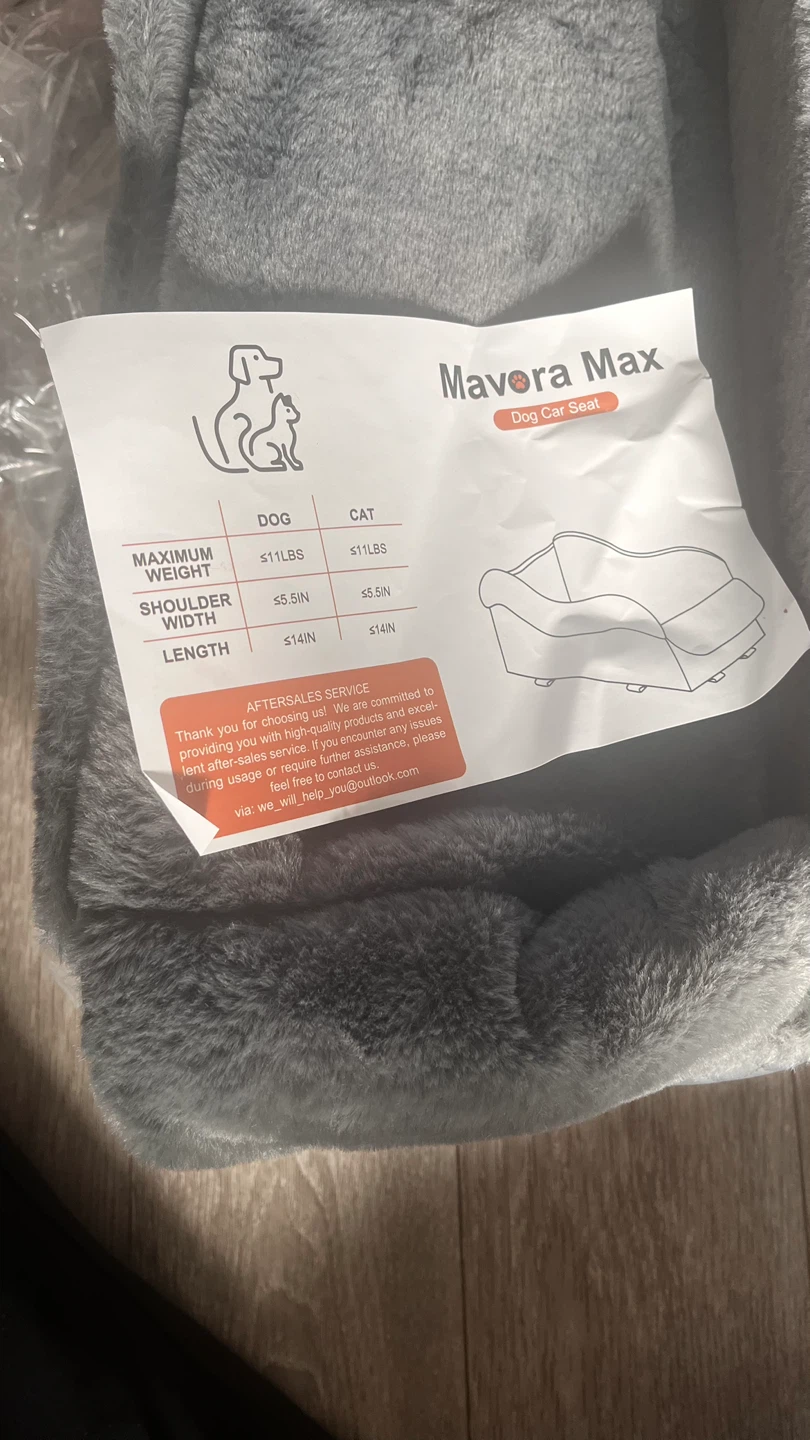 Mavora Max Dog Car Seat - Black/Dark Grey, Size M - photo 5