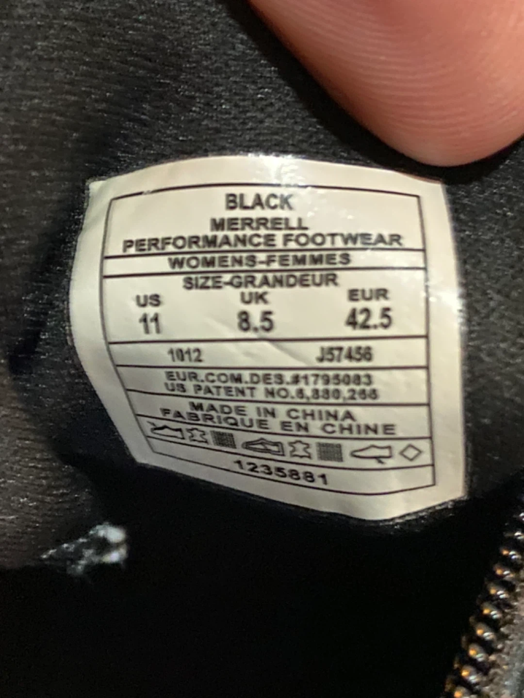 Merrell Women's Black Performance Footwear Shoes Size 11 - photo 4