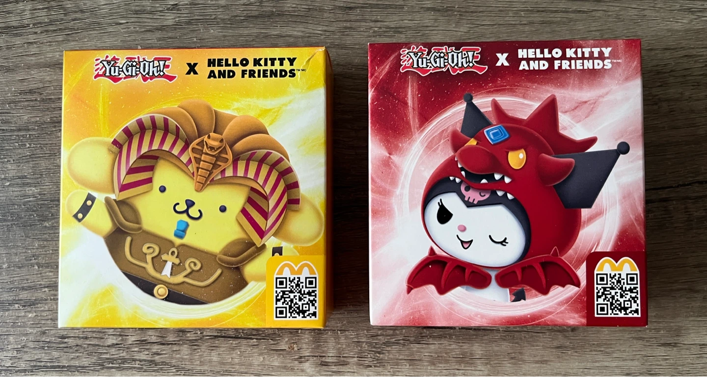 Yugioh x Hello Kitty Happy Meal Toys