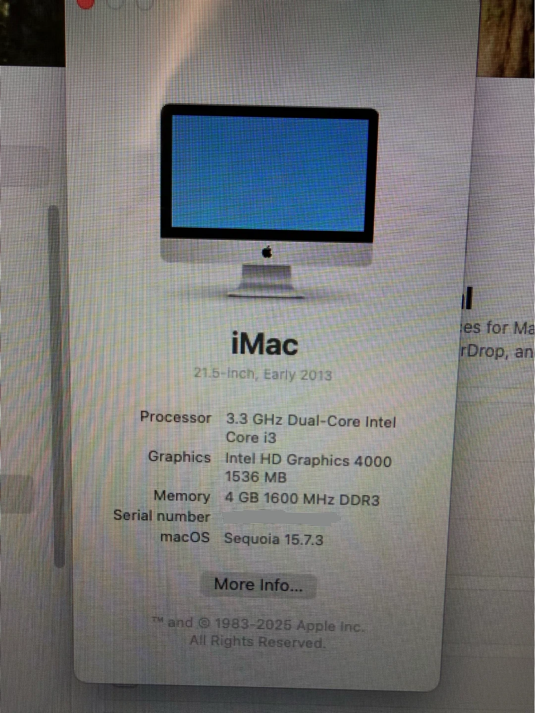 Apple iMac 21.5-inch