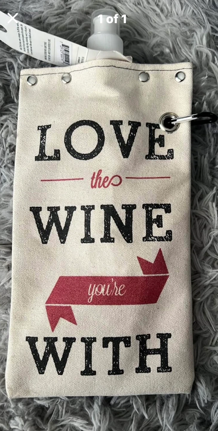 Reusable Wine Bag with Clip