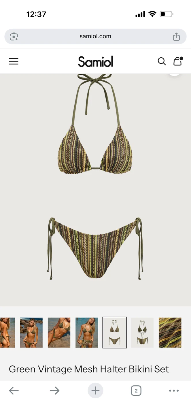 Samiol Green Bikini Set - size small - photo 3