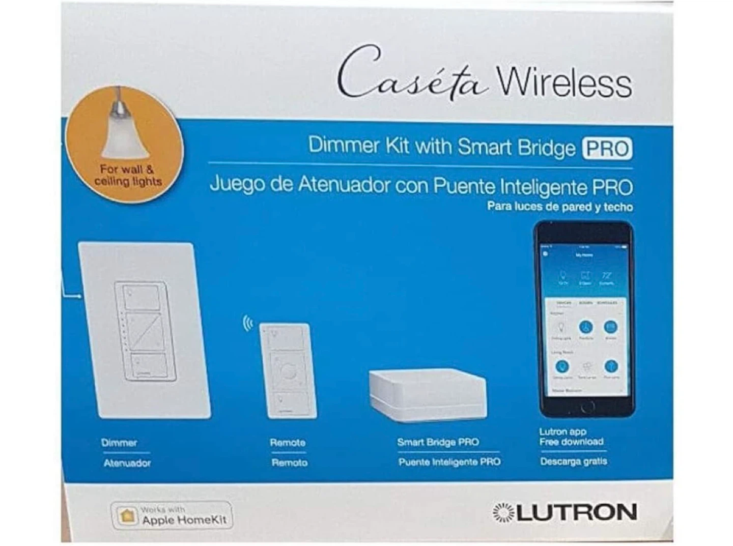 Lutron Caséta Wireless Dimmer Kit with Smart Bridge PRO - photo 2