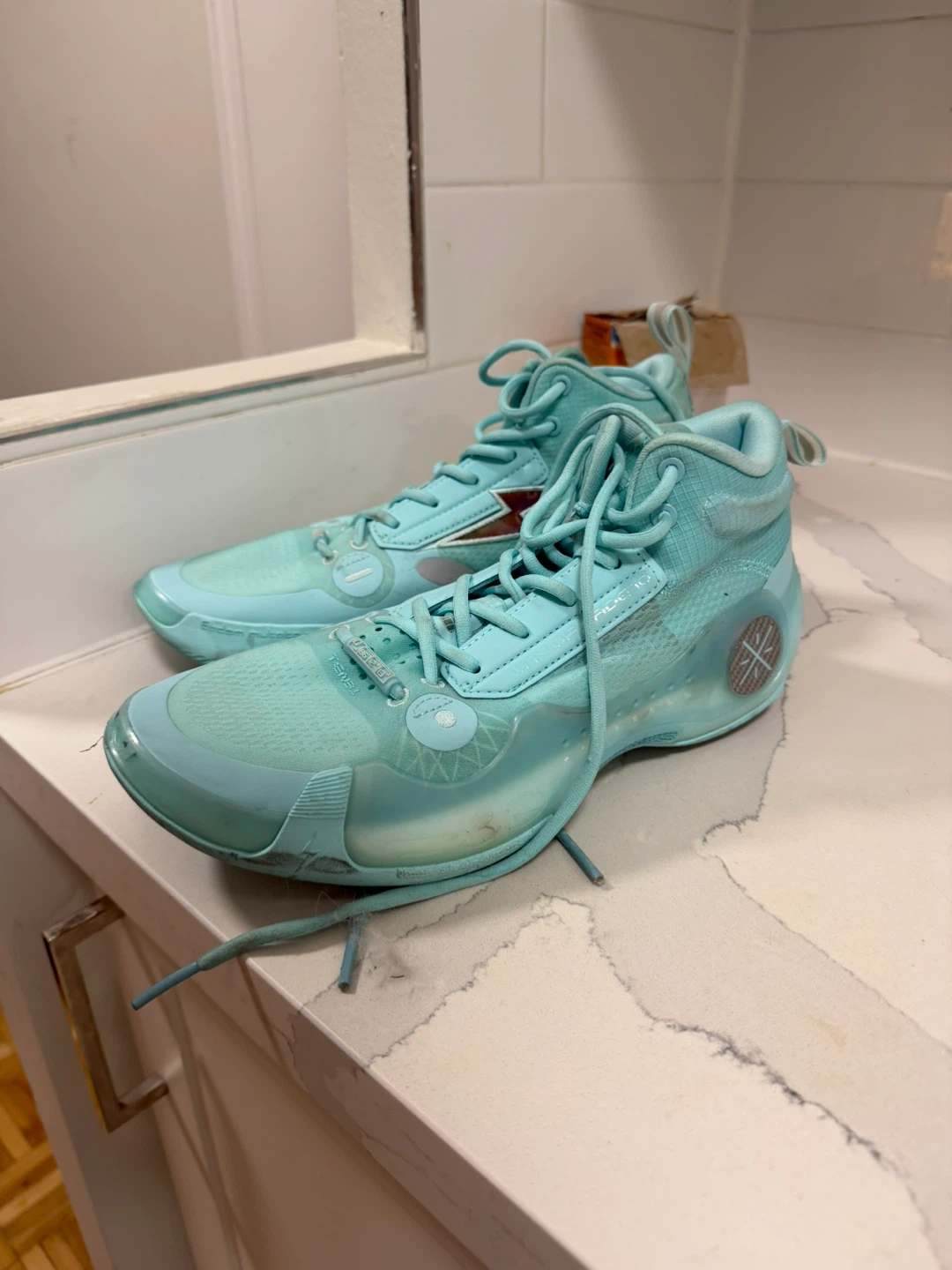 Li-Ning Way of Wade size 9 US “Aqua" Basketball Shoes - photo 5