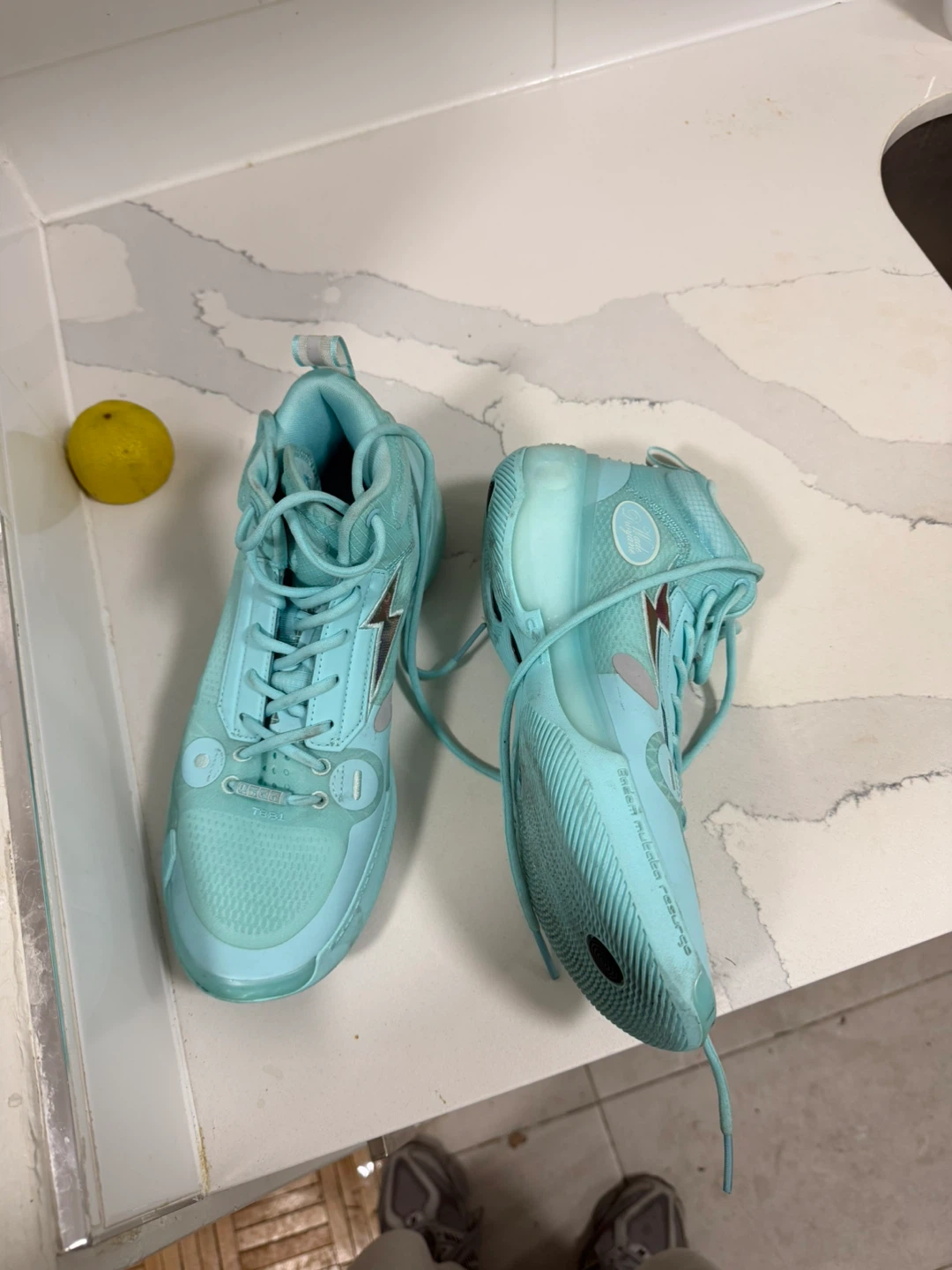 Li-Ning Way of Wade size 9 US “Aqua" Basketball Shoes - photo 4