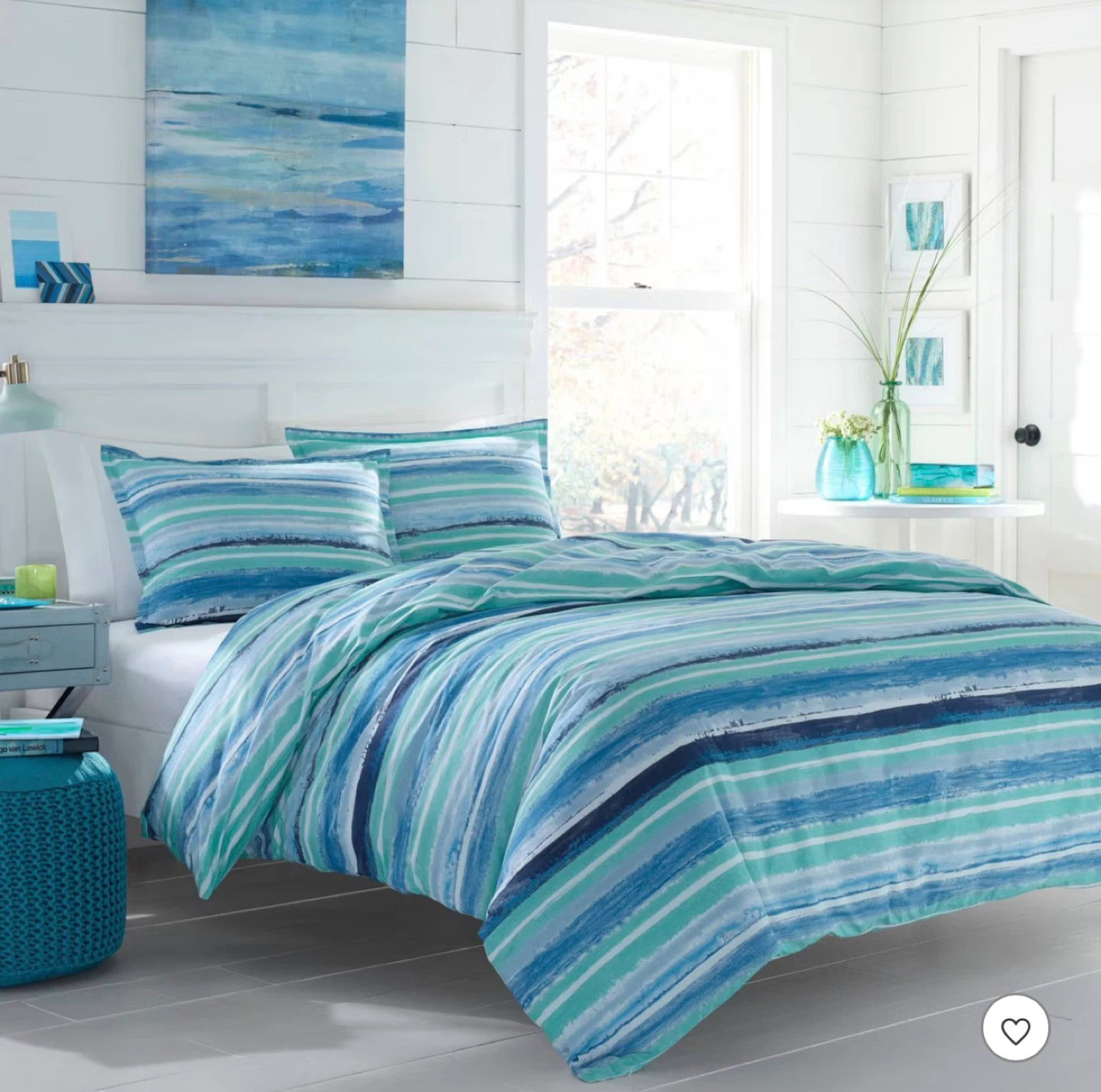 Poppy & Fritz Aqua Alex Comforter Set - Full/Queen - photo 2