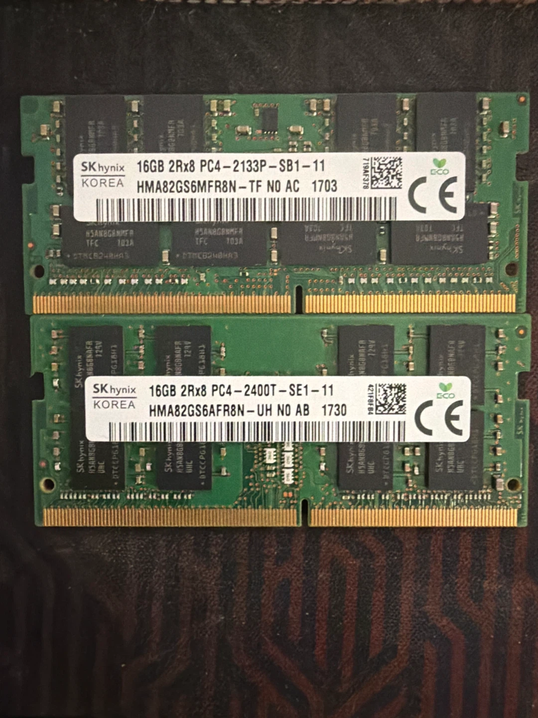 2x SK hynix 16GB DDR4 RAM Modules