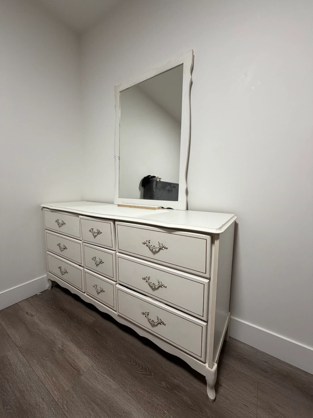White Dresser with Mirror - photo 2