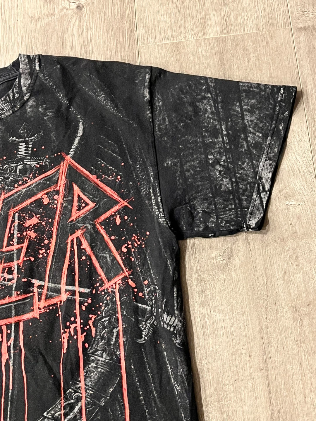 Vintage Y2K Slayer AOP Band Graphic T-Shirt - photo 5