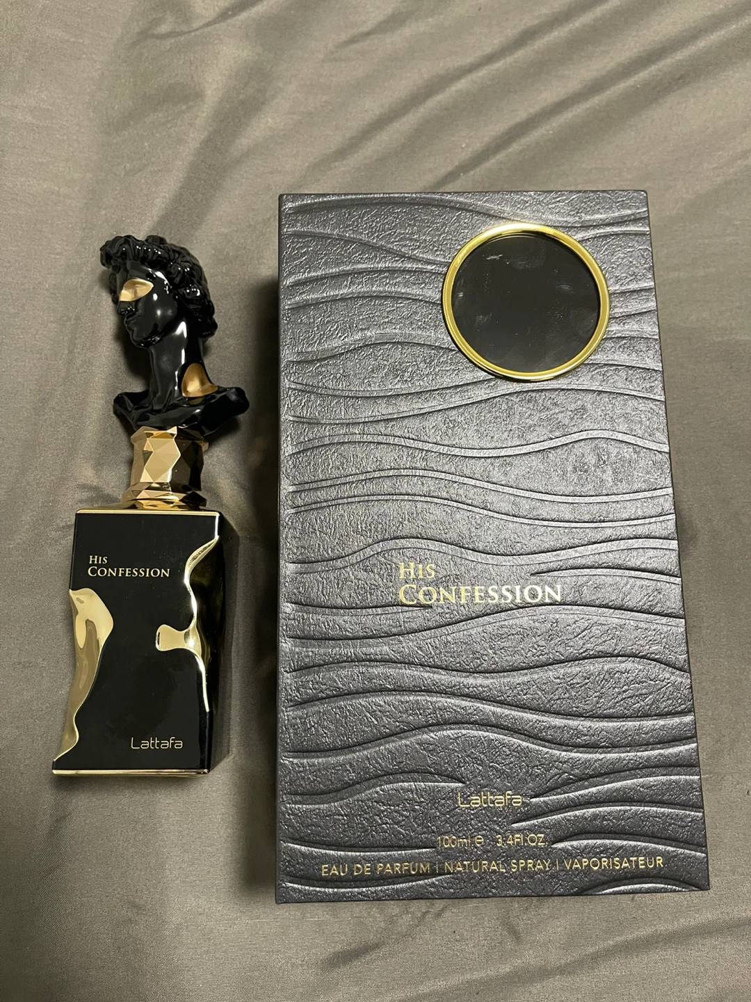 Original Lattafa His Confession EDP for Men, 100ml. 100% full
