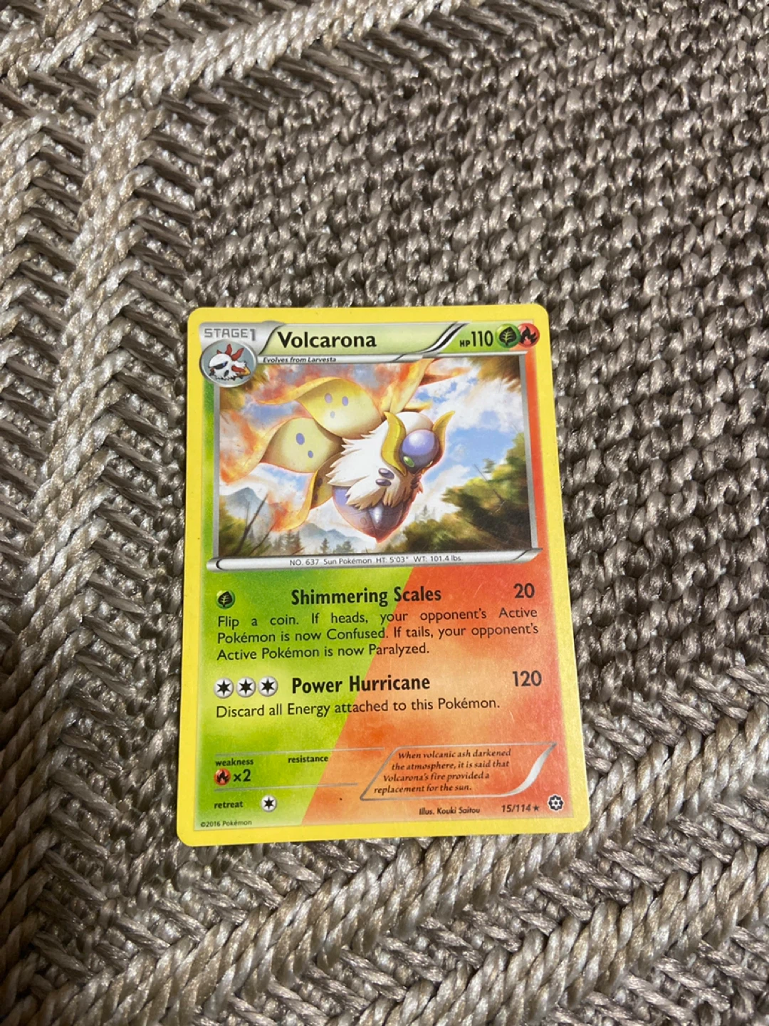 Pokemon Volcarona Card