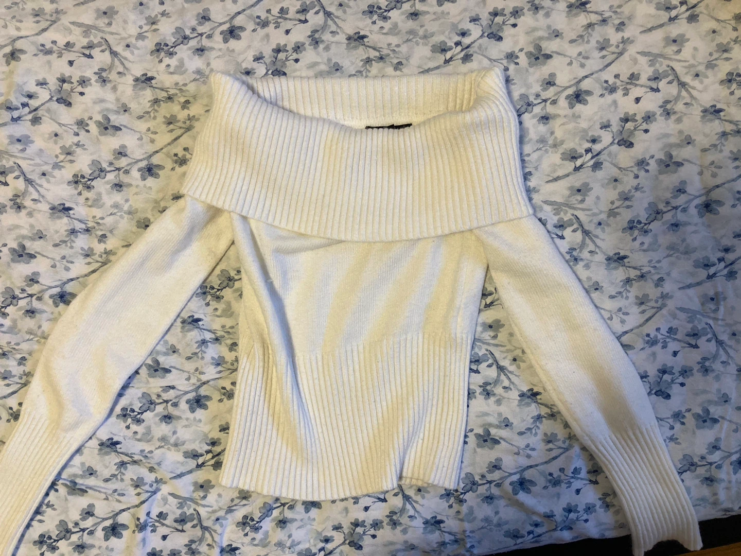 urban white off the shoulder sweater