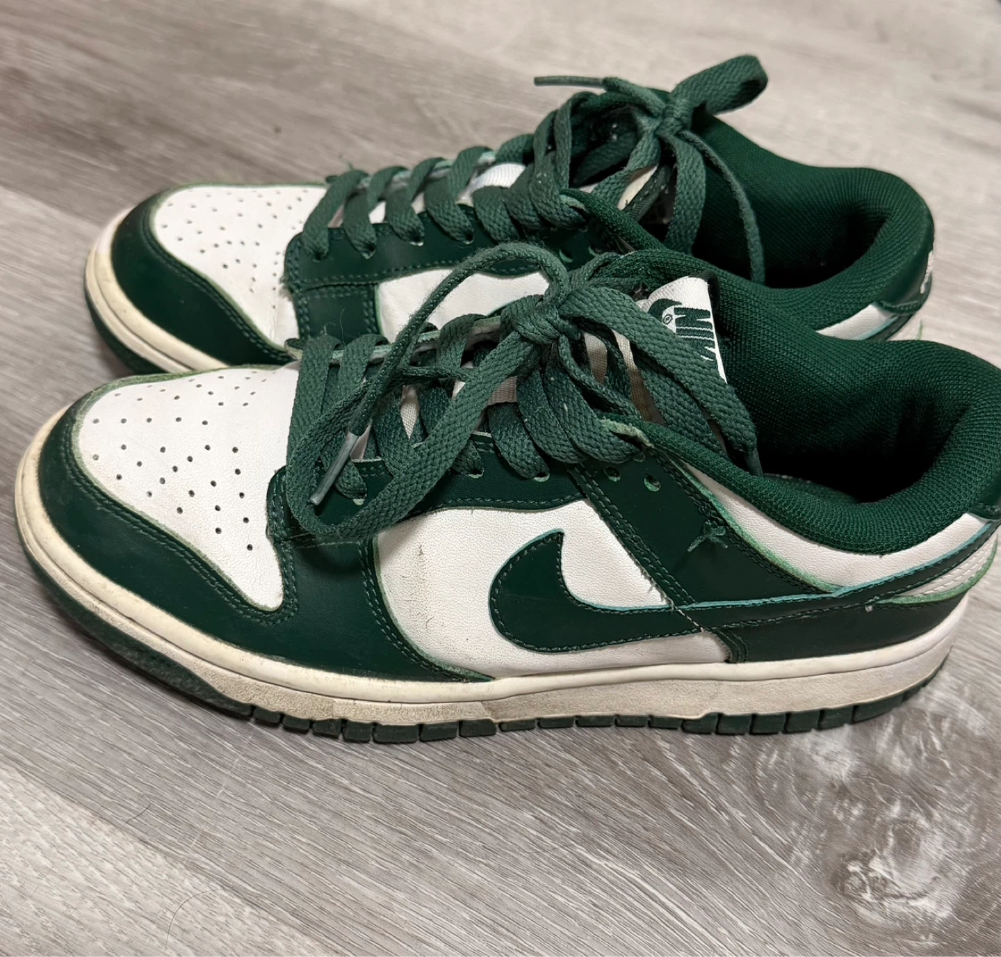 Nike Dunk Low White Green Sneakers
