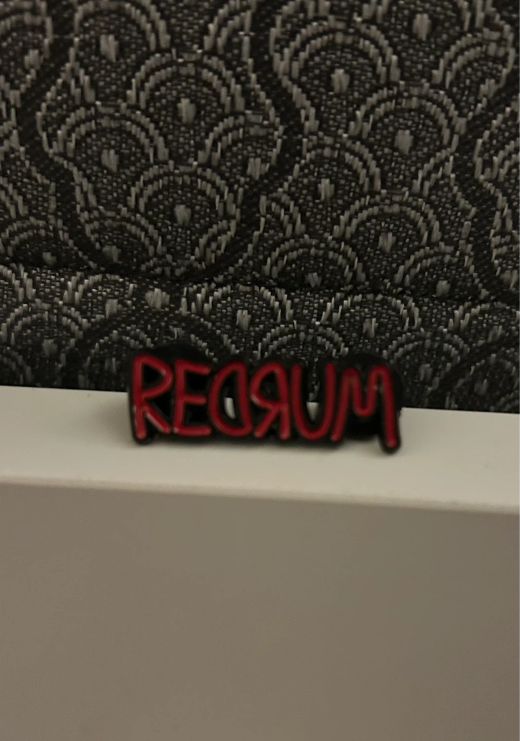 The Shining Inspired "REDRUM MURDER” Pin