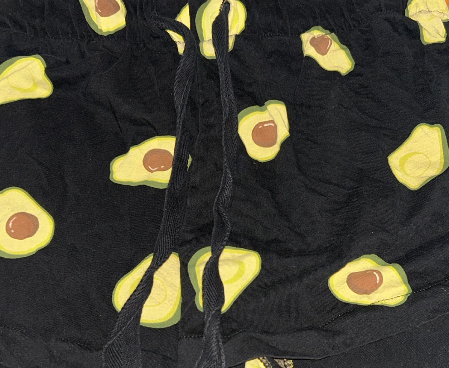 Black Avocado Print Pajama Set - photo 4