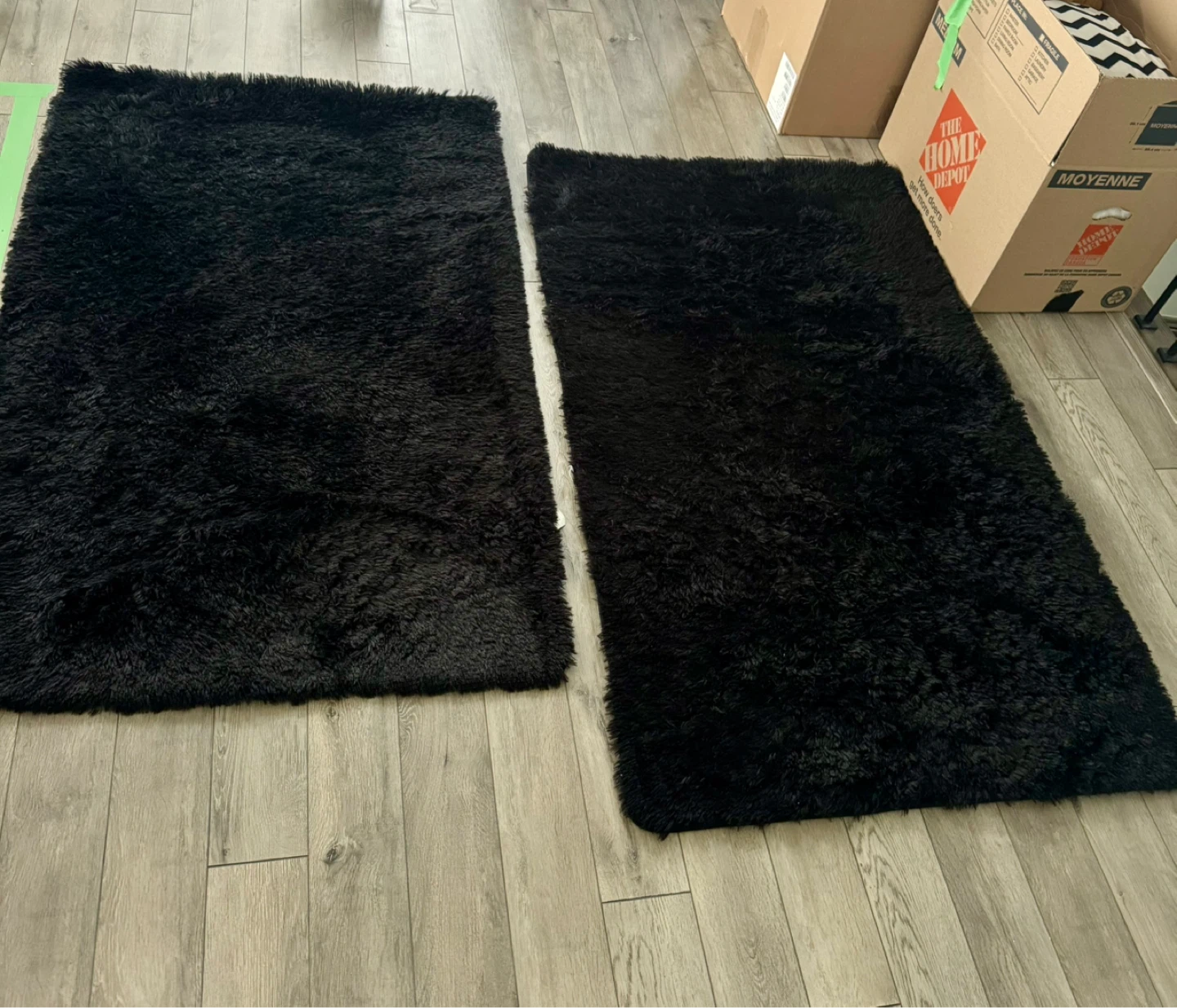 Black Plush Rug
