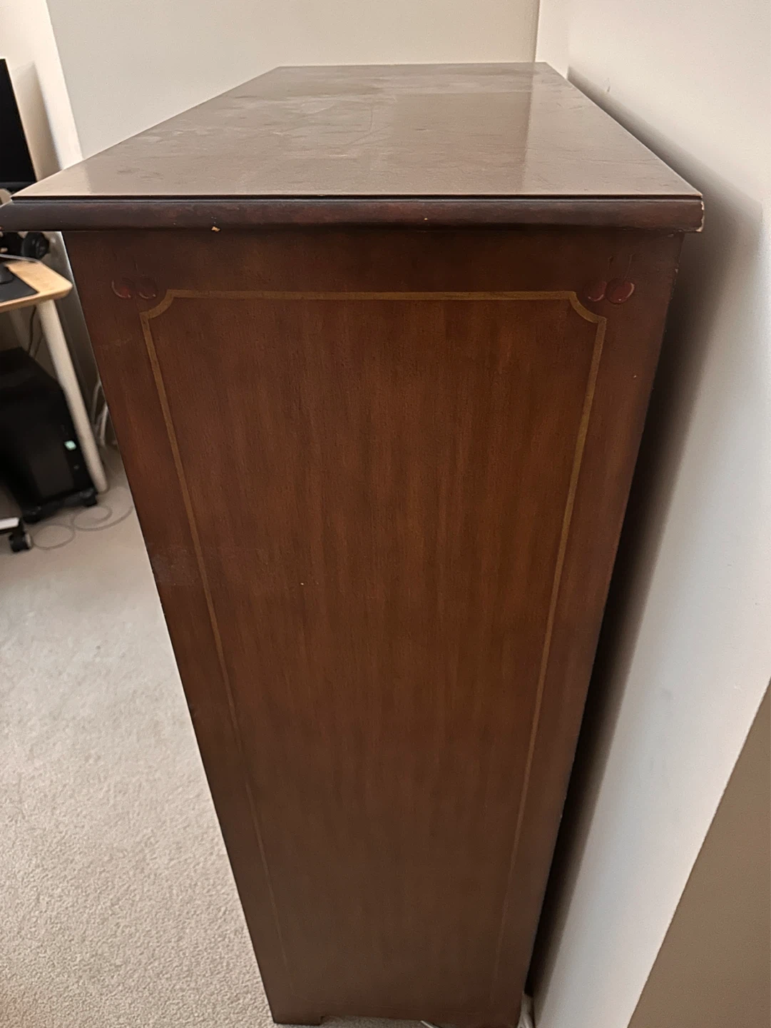 Wooden Cabinet with Fruit Motifs - photo 2