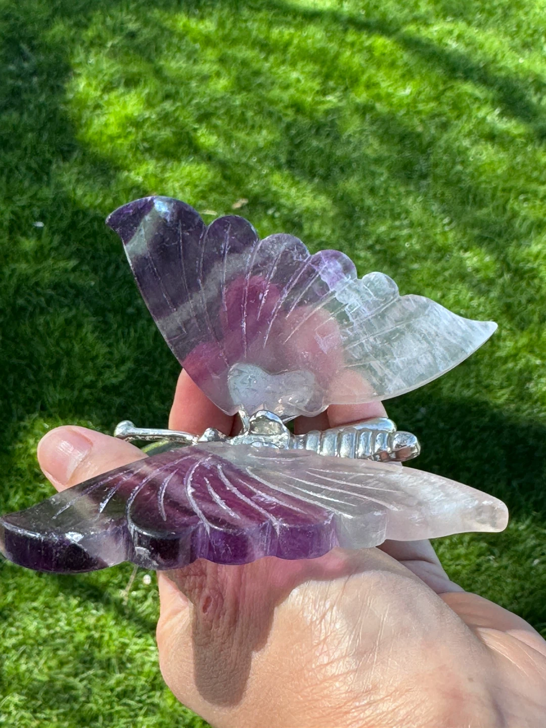 Purple Fluorite Butterfly Figurine - photo 5