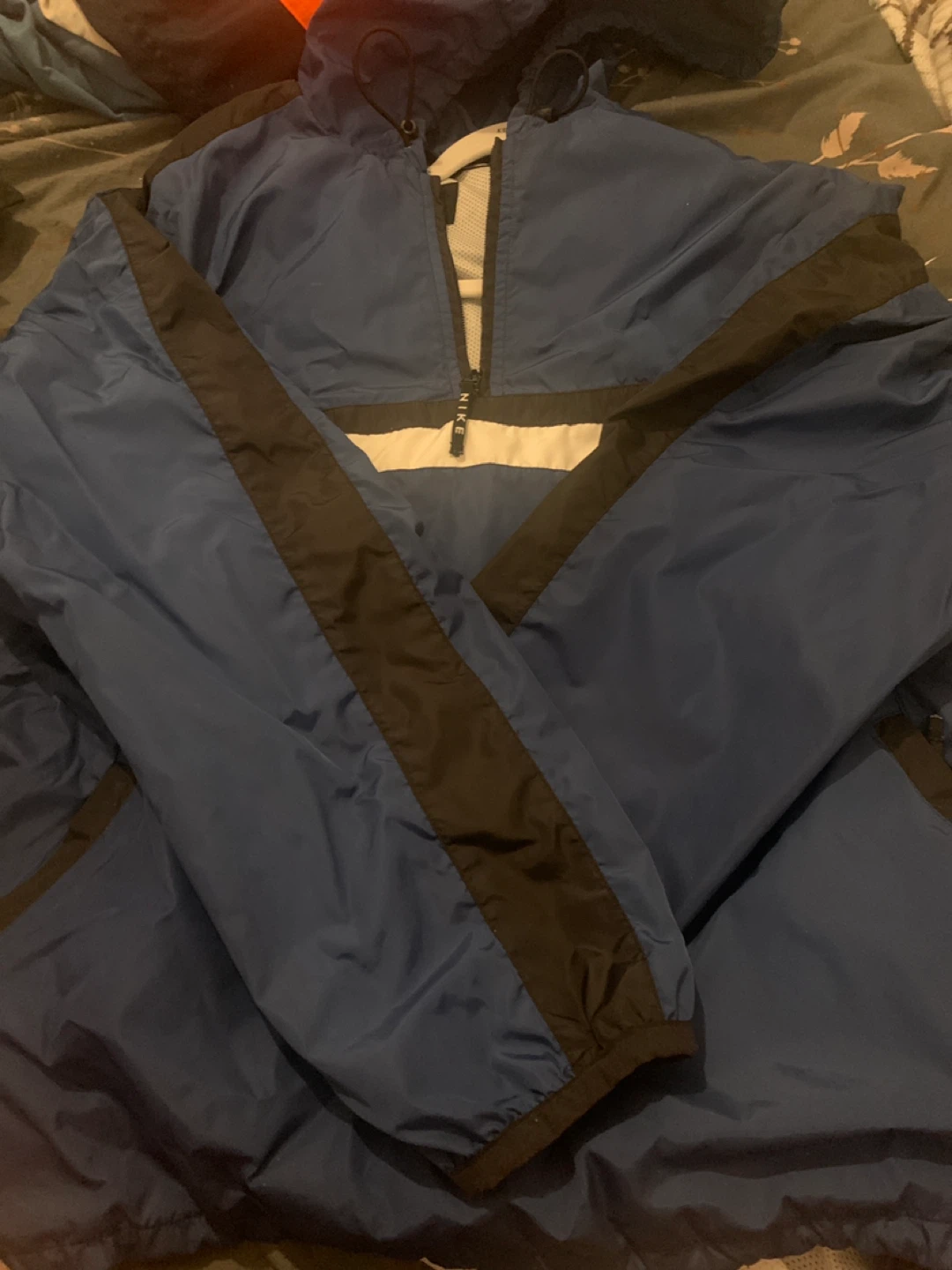 Blue Nike Anorak Windbreaker Jacket - photo 2
