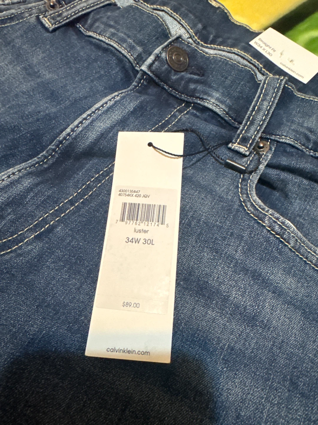 Calvin Klein Jeans Men's Straight Fit W34 L30