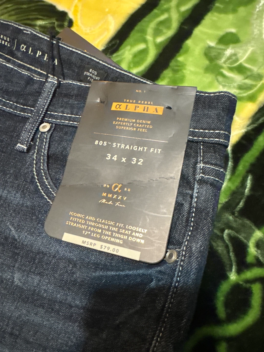 True Rebel Alpha 805 Straight Fit Jeans 34x32 - photo 2
