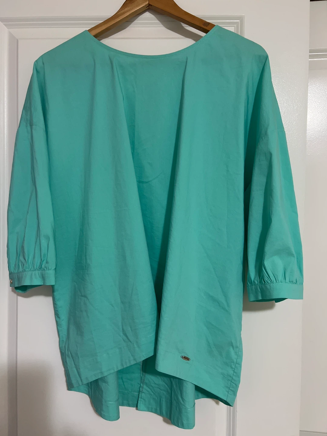 Rosemunde Turquoise Cotton Blend Top - Size 3 EA