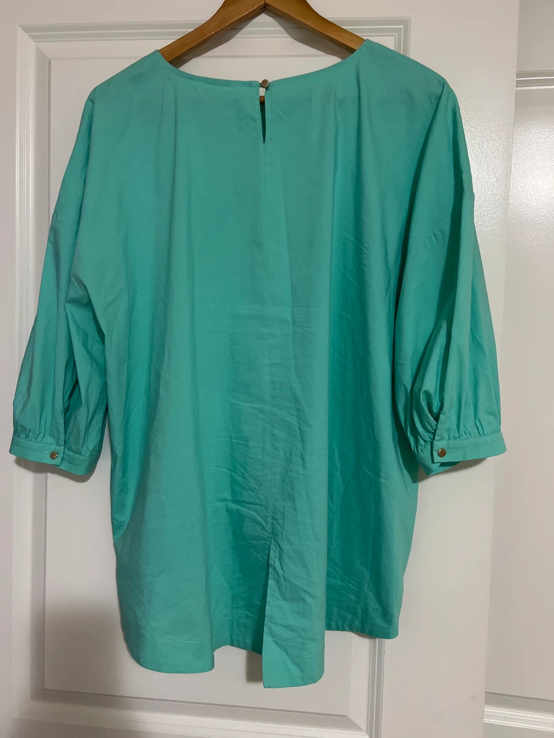 Rosemunde Turquoise Cotton Blend Top - Size 3 EA - photo 3