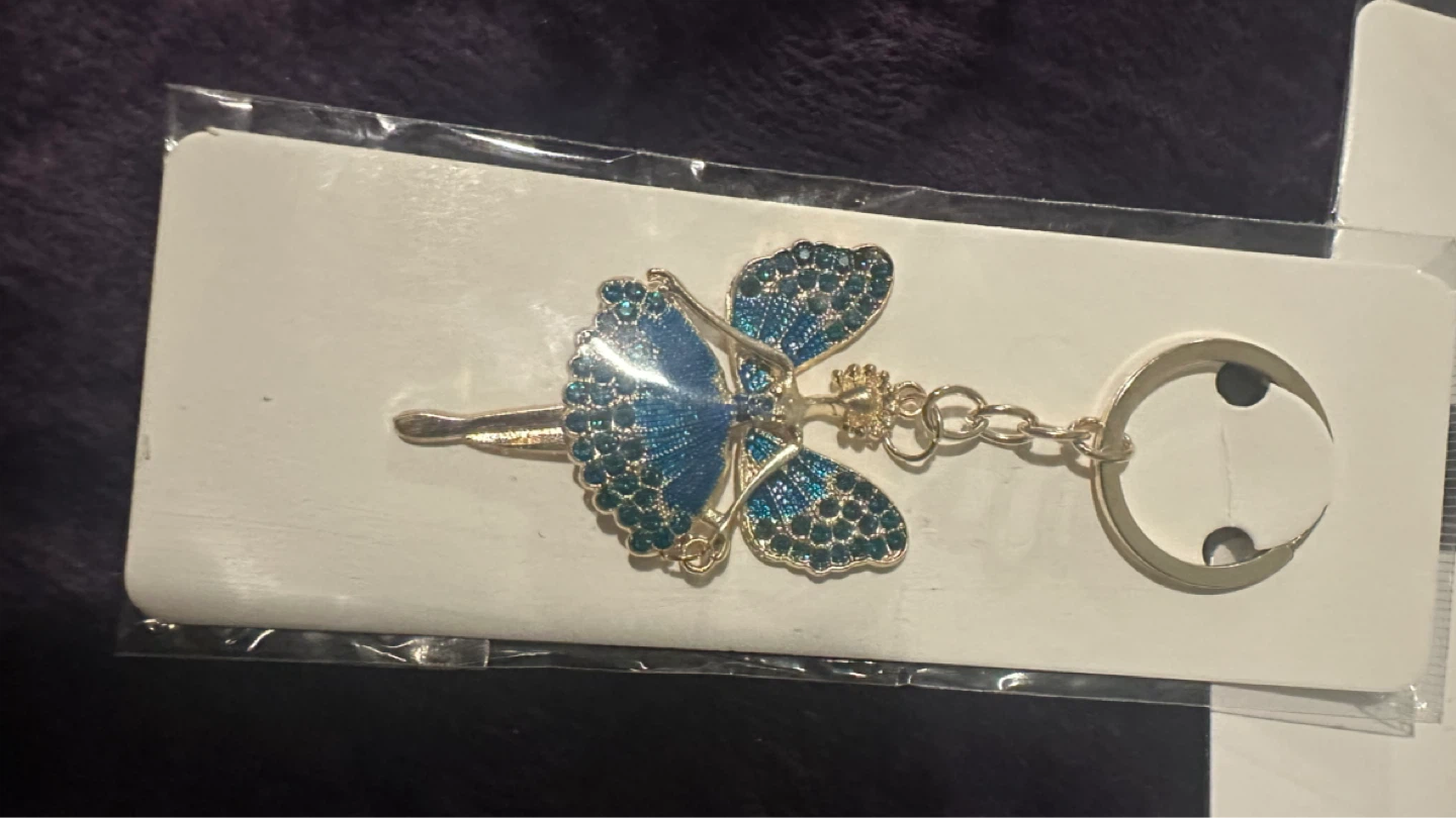 Ballerina Keychain - Blue