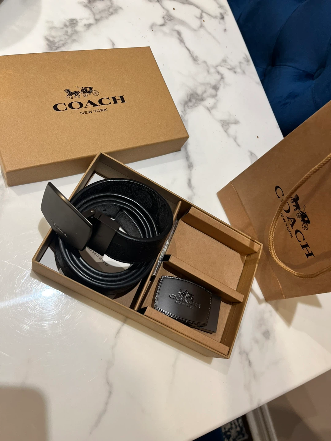 Coach Belt Set with Extra Buckle