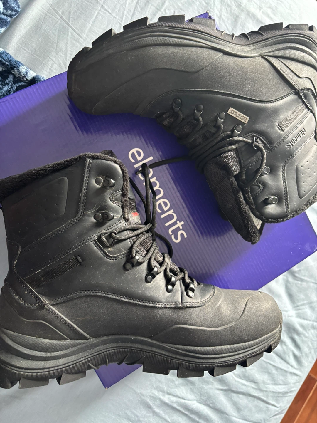 Elements Waterproof Winter Boots 9.5