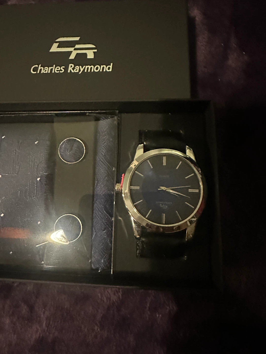 Charles Raymond Watch, Tie, and Cufflink Set
