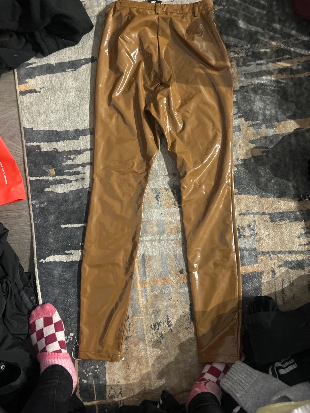 Adidas Ivy Park Latex Pants Wild Brown XS - photo 2