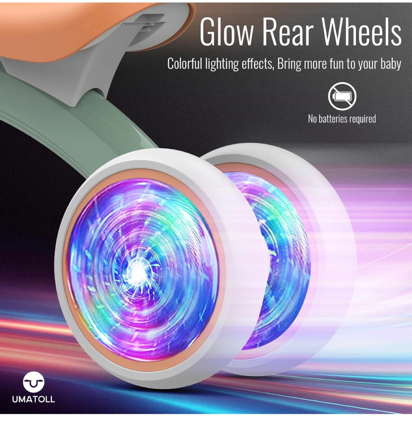 Colorful Lighting Baby Balance Bike Toys - photo 3